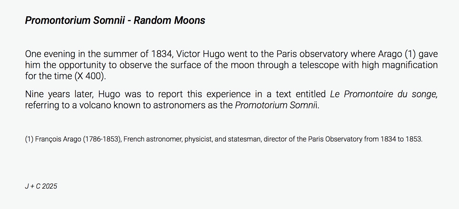 La série des fonds New